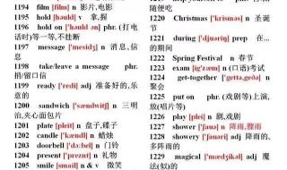 初中英语单词带音标 初中英语单词带音标