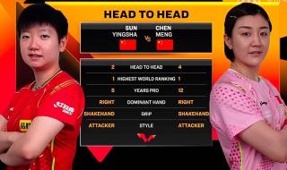 乒乓球女单决赛名单 乒乓球女单决赛名单